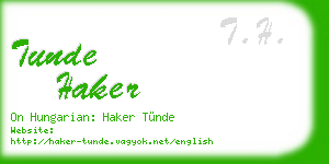tunde haker business card